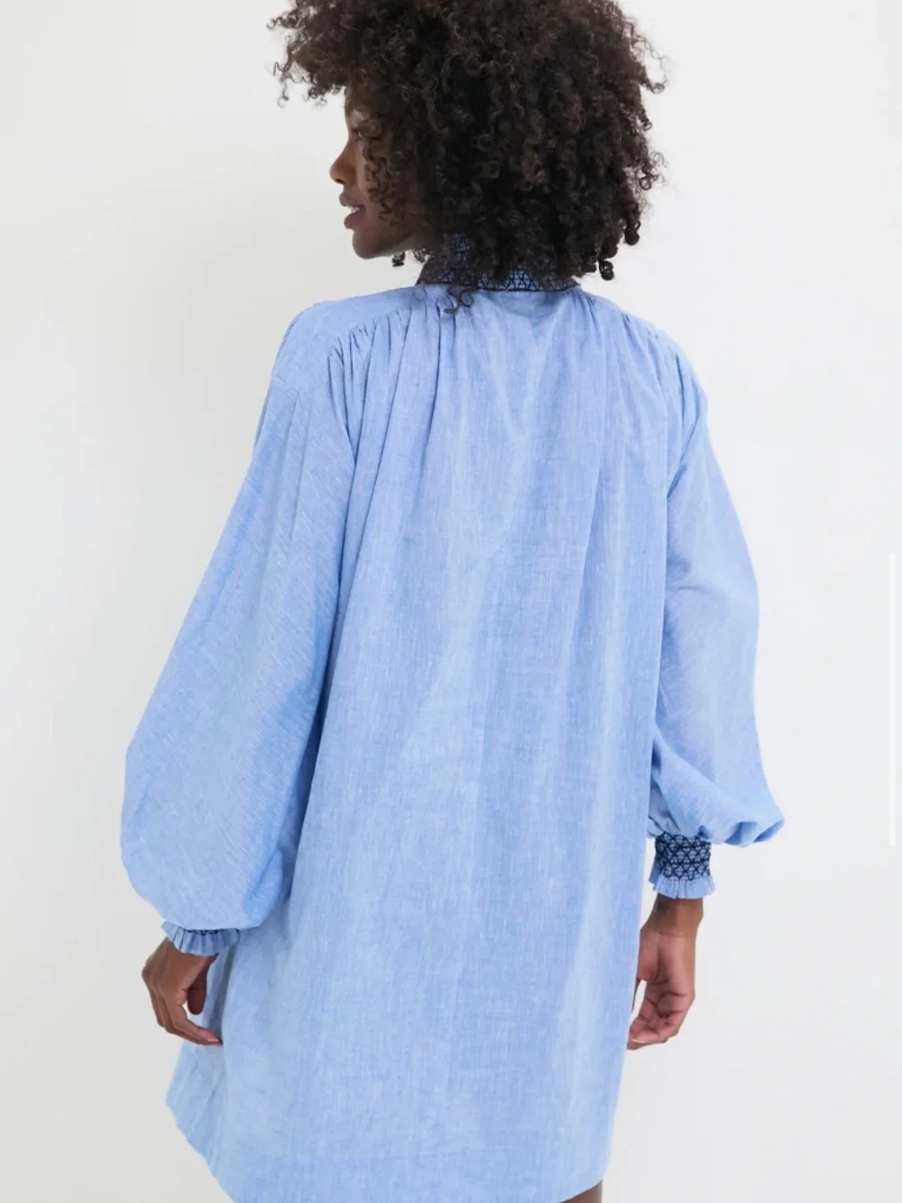 Tuckernuck Chambray Embroidered Aubury Dress